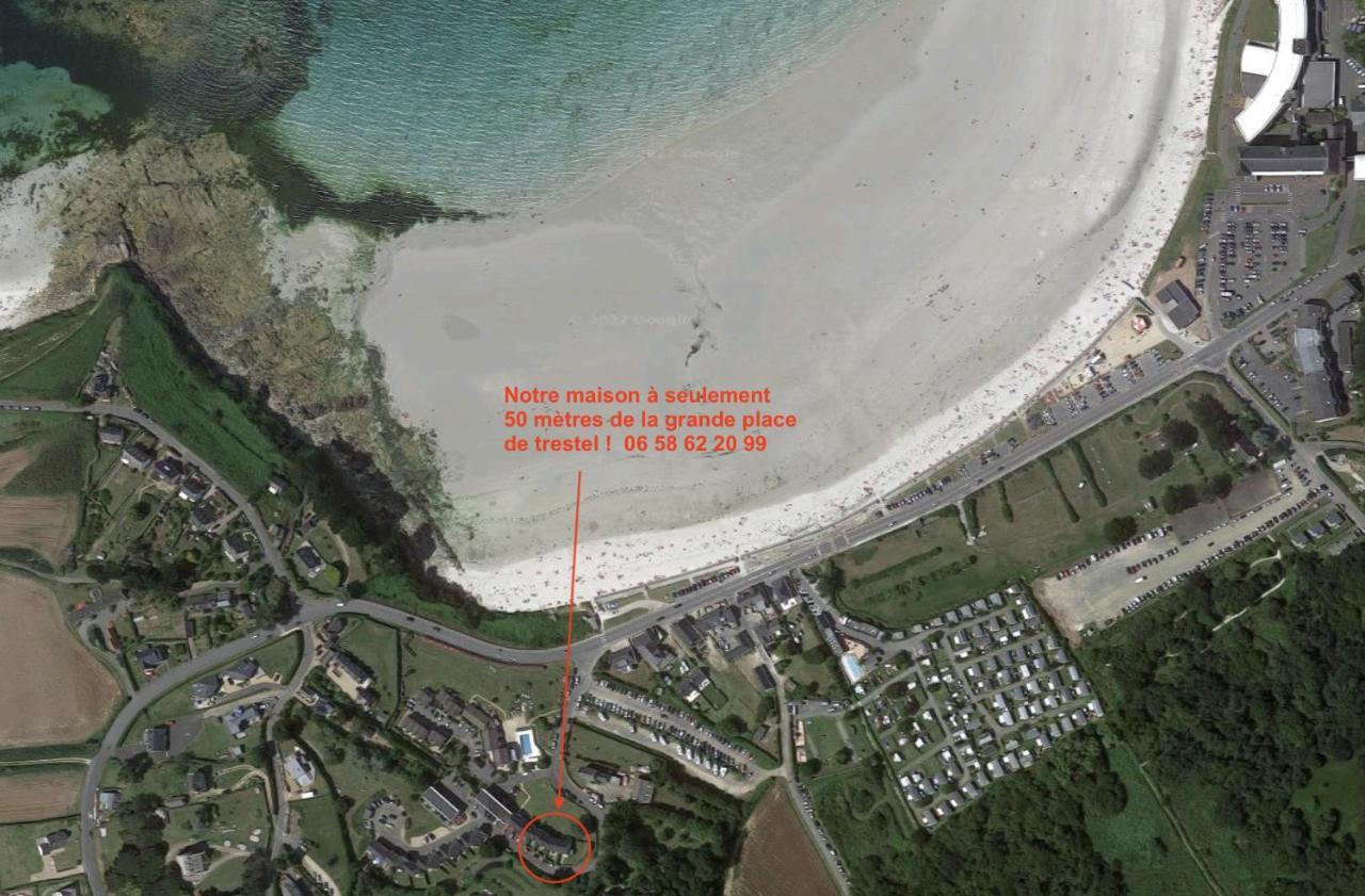 Jacuzzi Professionel Les Pieds Dans L'Eau Plage A 50 M Trévou-Tréguignec Exterior foto
